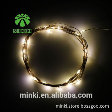 Lot 2m Warm White 33FT 40LED Copper batteries Wire LED String Light for Xmas Party Decor